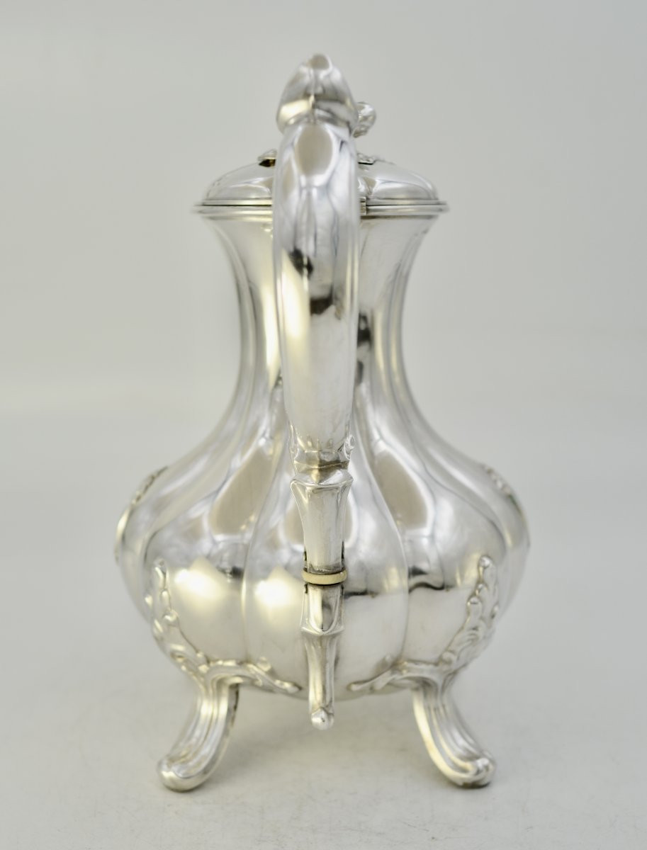 Theiere en argent France , vers 1900, par Debain orfevre -photo-4