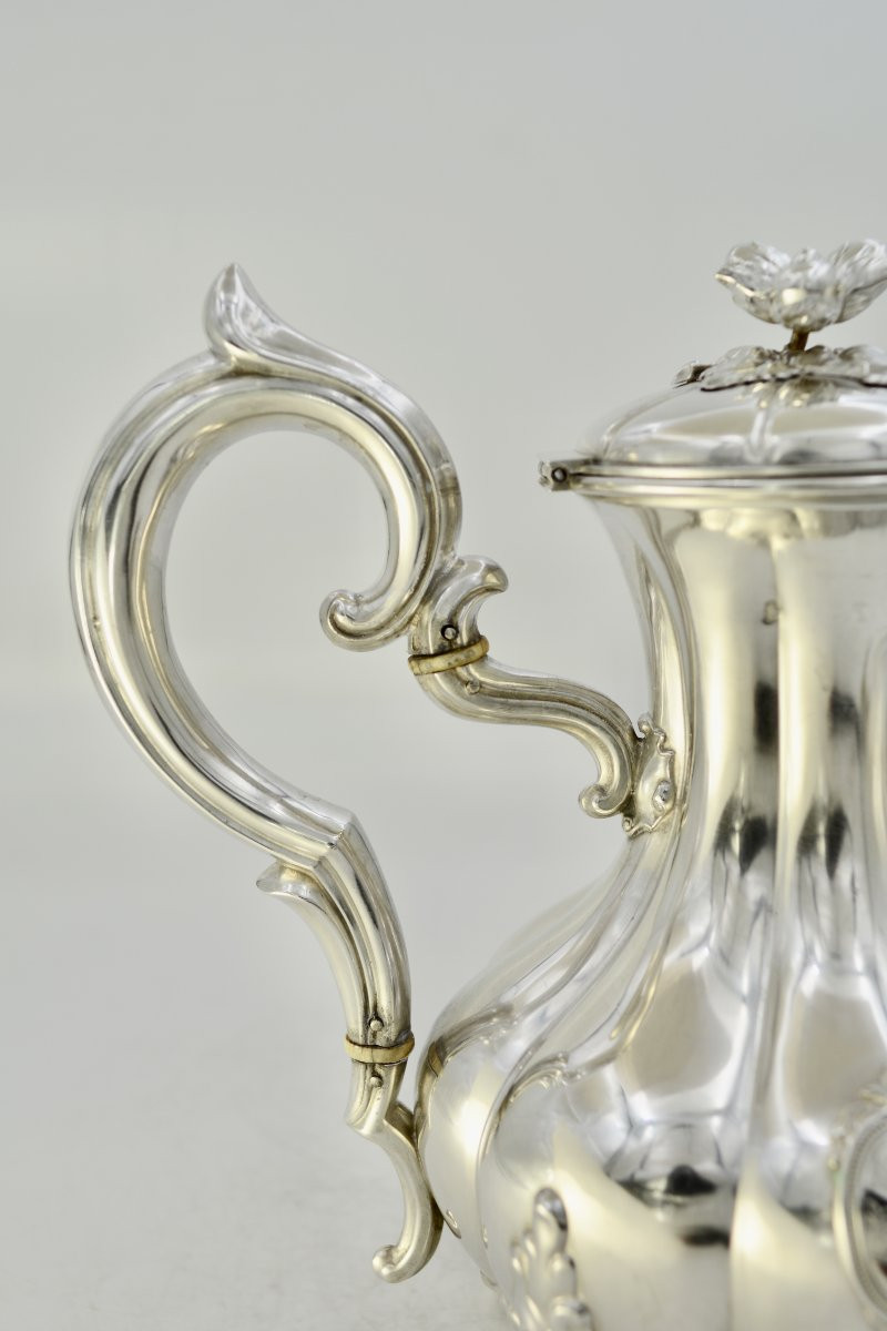 Theiere en argent France , vers 1900, par Debain orfevre -photo-6
