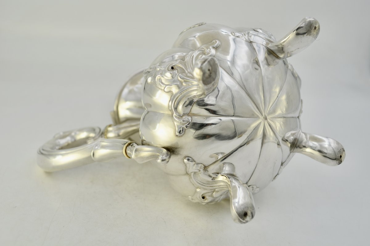 Theiere en argent France , vers 1900, par Debain orfevre -photo-7