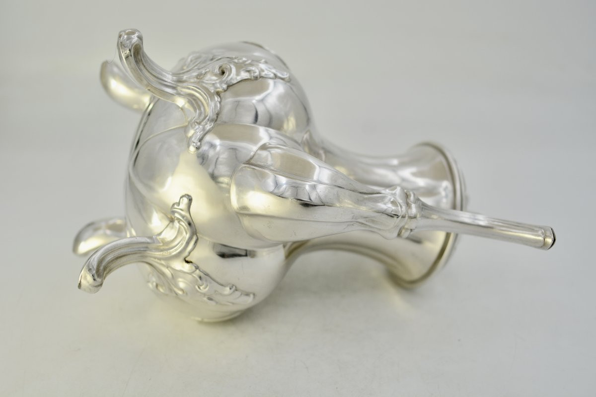 Theiere en argent France , vers 1900, par Debain orfevre -photo-8