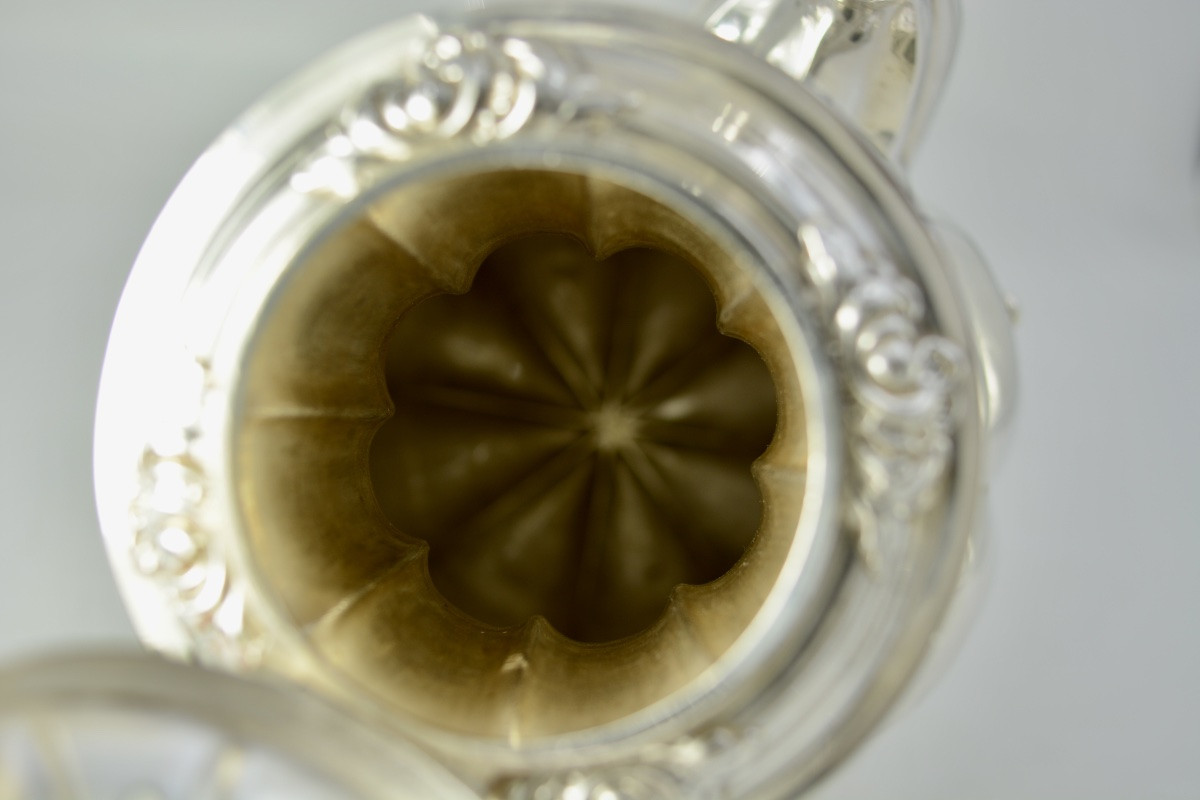 Silver Teapot, France Circa 1900, Debain Silversmith -photo-5