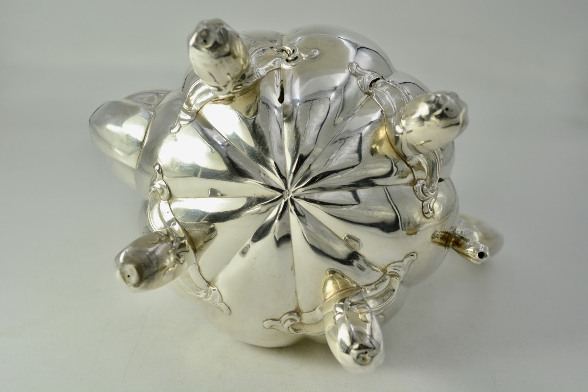 Silver Teapot, France Circa 1900, Debain Silversmith -photo-7