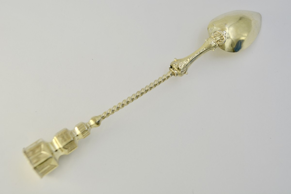 Cuillere à medicament France XIX eme siecle . -photo-3