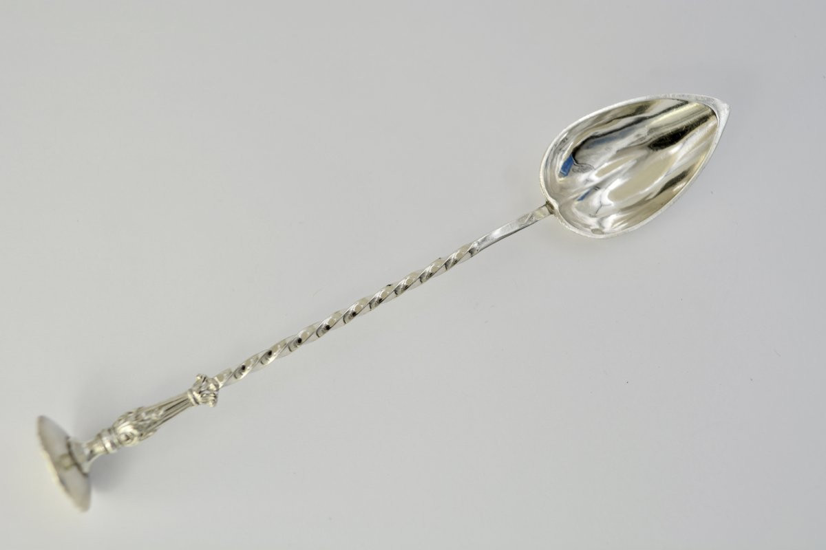 Cuillere à medicament France XIX eme siecle . -photo-3
