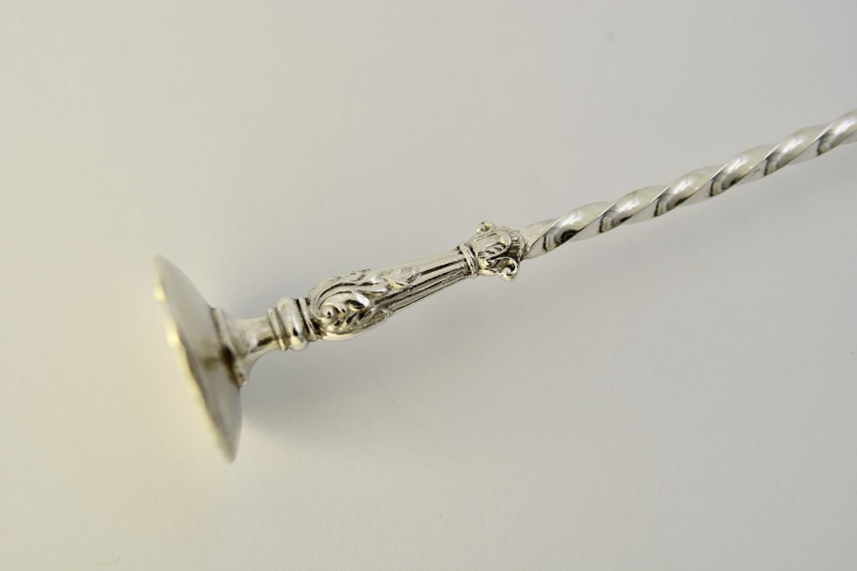 Cuillere à medicament France XIX eme siecle . -photo-2