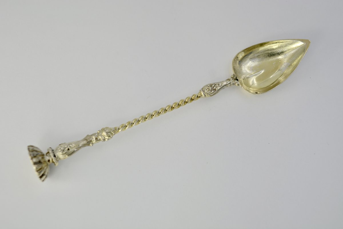 Cuillere à medicament France XIX eme siecle . -photo-3