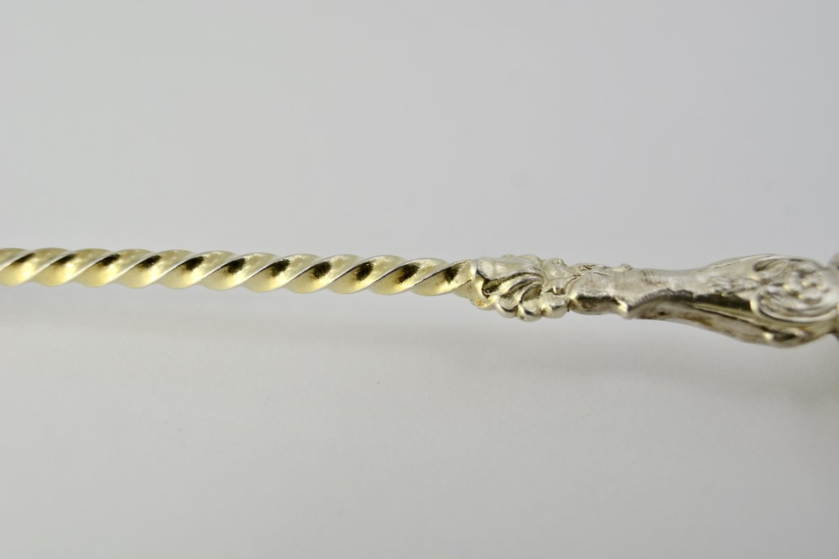 Cuillere à medicament France XIX eme siecle . -photo-2