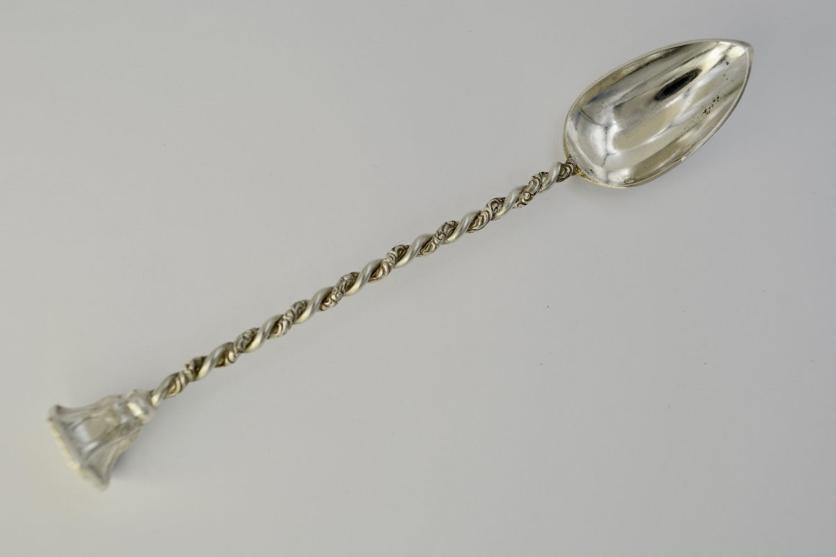 Cuillere à medicament France XIX eme siecle . -photo-3