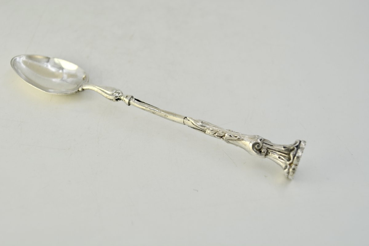 Cuillere à medicament France XIX eme siecle . -photo-2