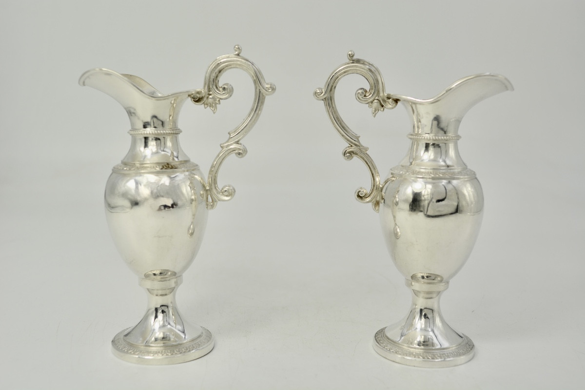 paire de burettes d'eglise, France vers 1900