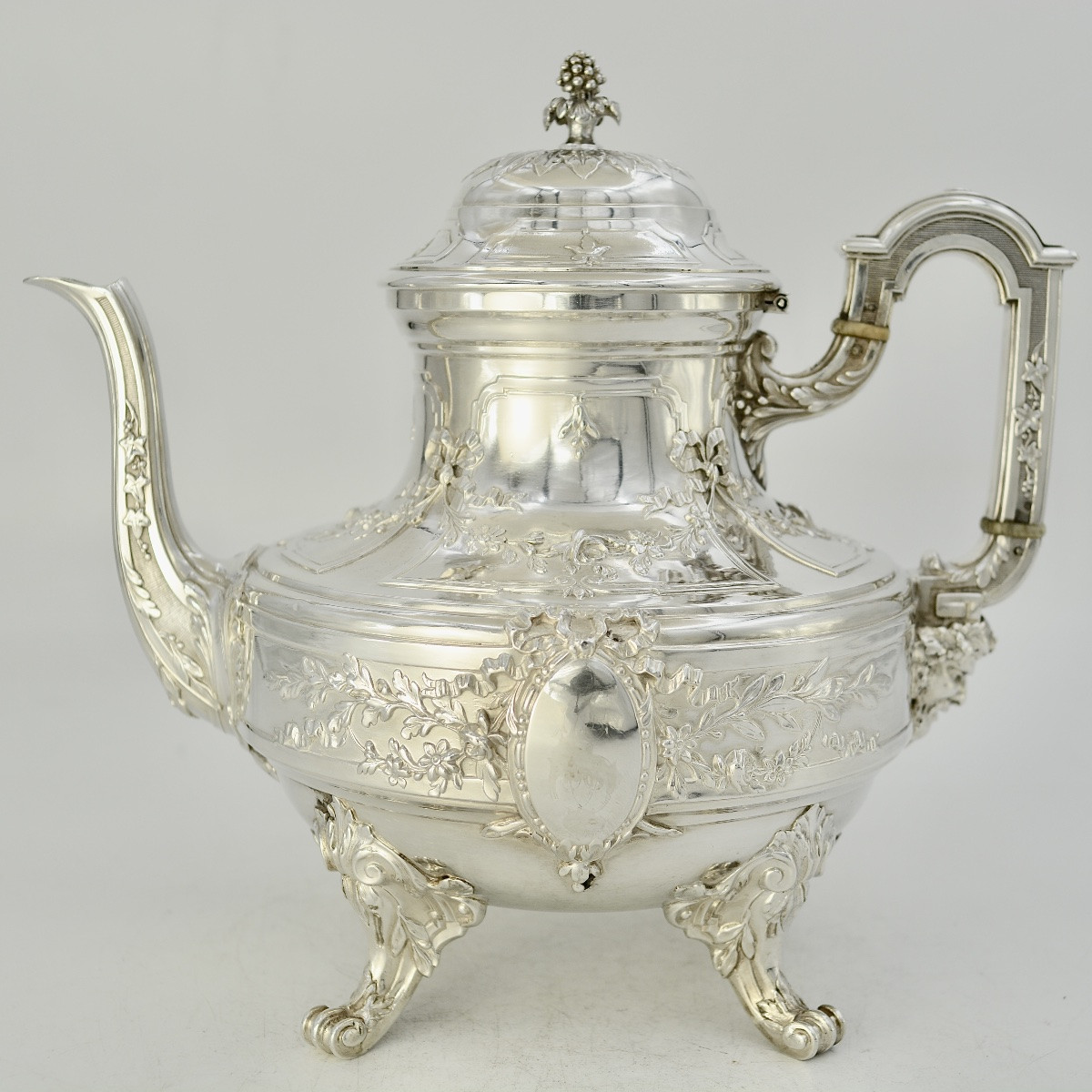 Silver Teapot , France XIX Eme Siecle , By Têtard Frères-photo-2