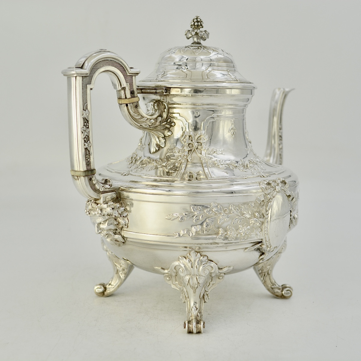 Silver Teapot , France XIX Eme Siecle , By Têtard Frères-photo-4