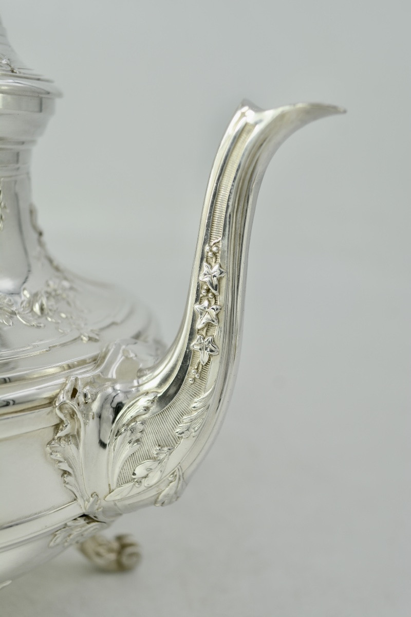 Silver Teapot , France XIX Eme Siecle , By Têtard Frères-photo-4