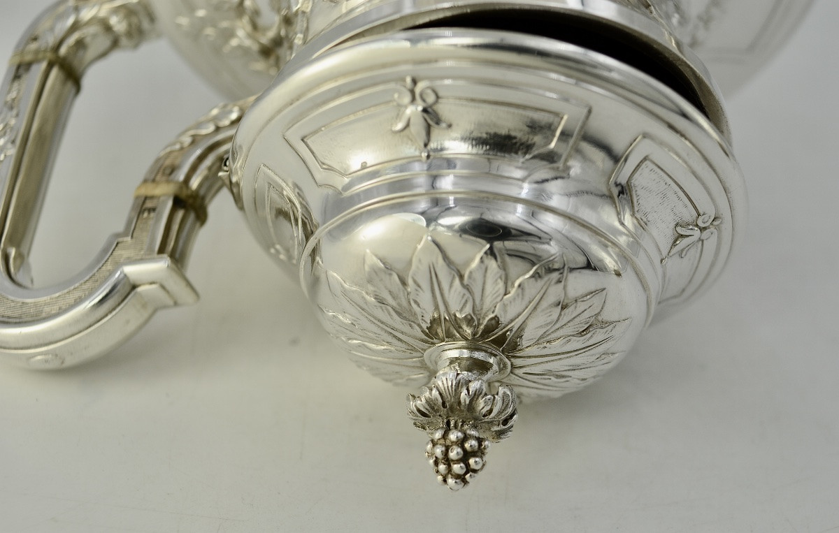 Silver Teapot , France XIX Eme Siecle , By Têtard Frères-photo-7