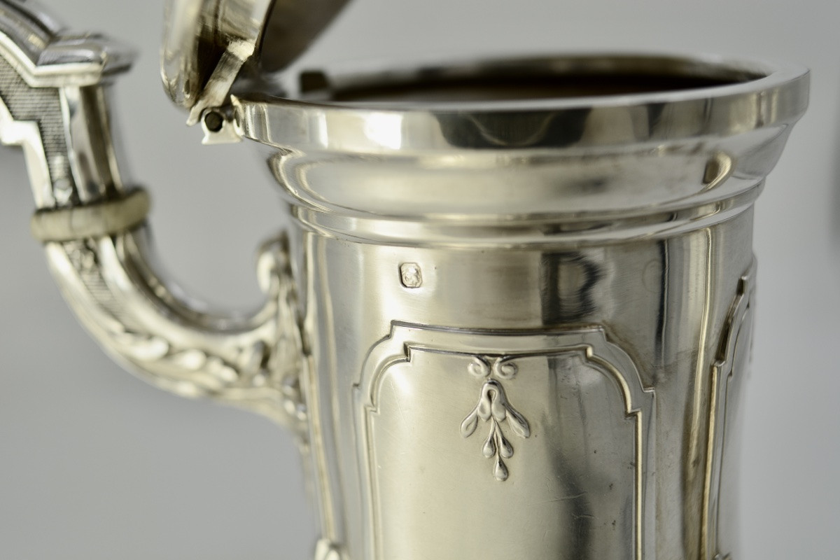 Silver Teapot / Pot, France XIX Eme Siecle , By Têtard Frères-photo-7