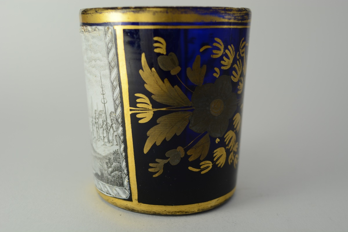 Russia Circa 1840. Cobalt-blue Glass Goblet, By Semechkin And Terebenev-photo-6