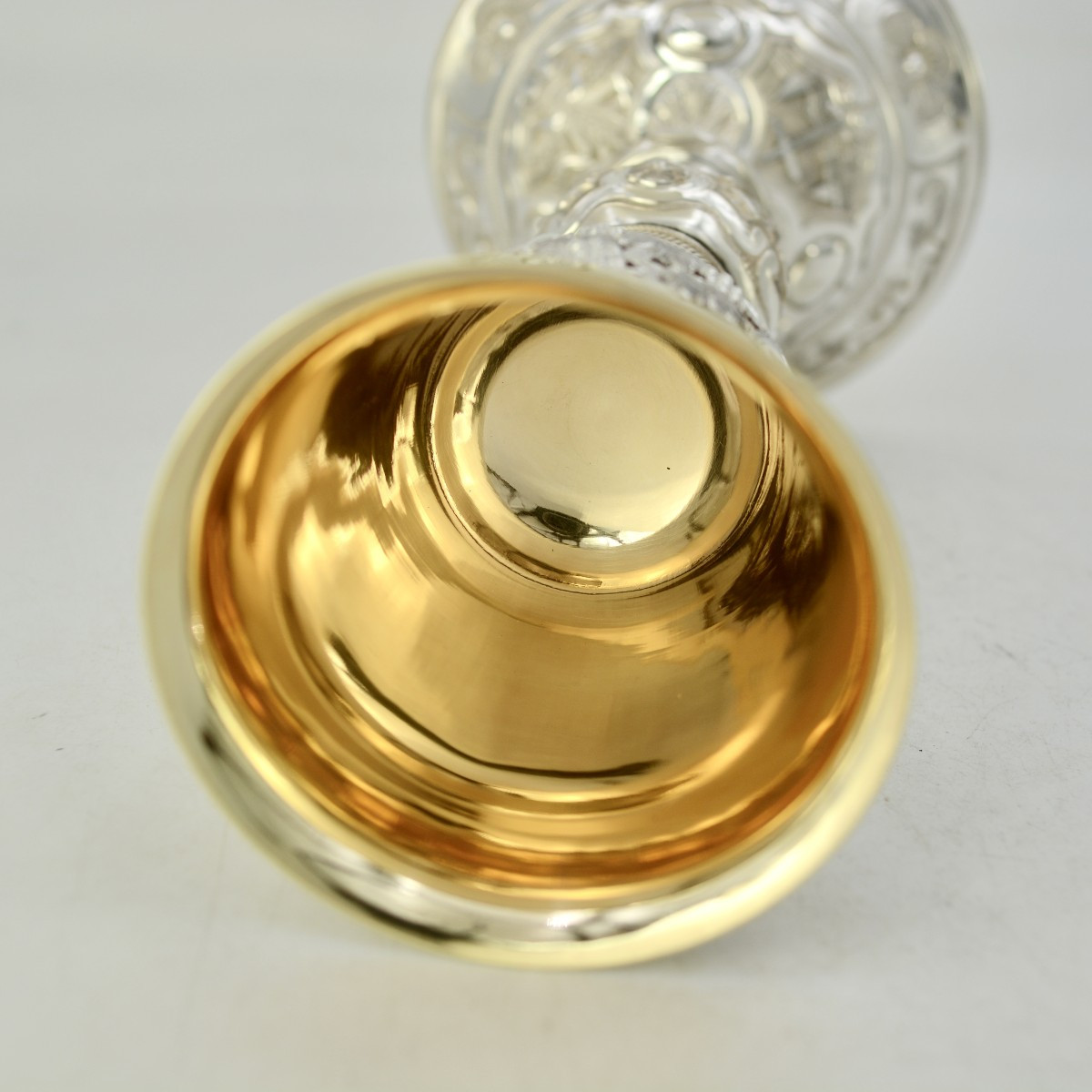 Calice Et Sa Patene, Ftrance XIX Eme Siecle. Puche Orfevre .-photo-2