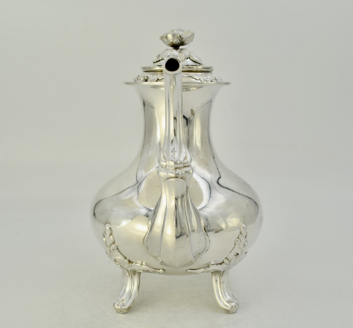 Théière en argent , France vers 1900 Debain Orfèvre -photo-1