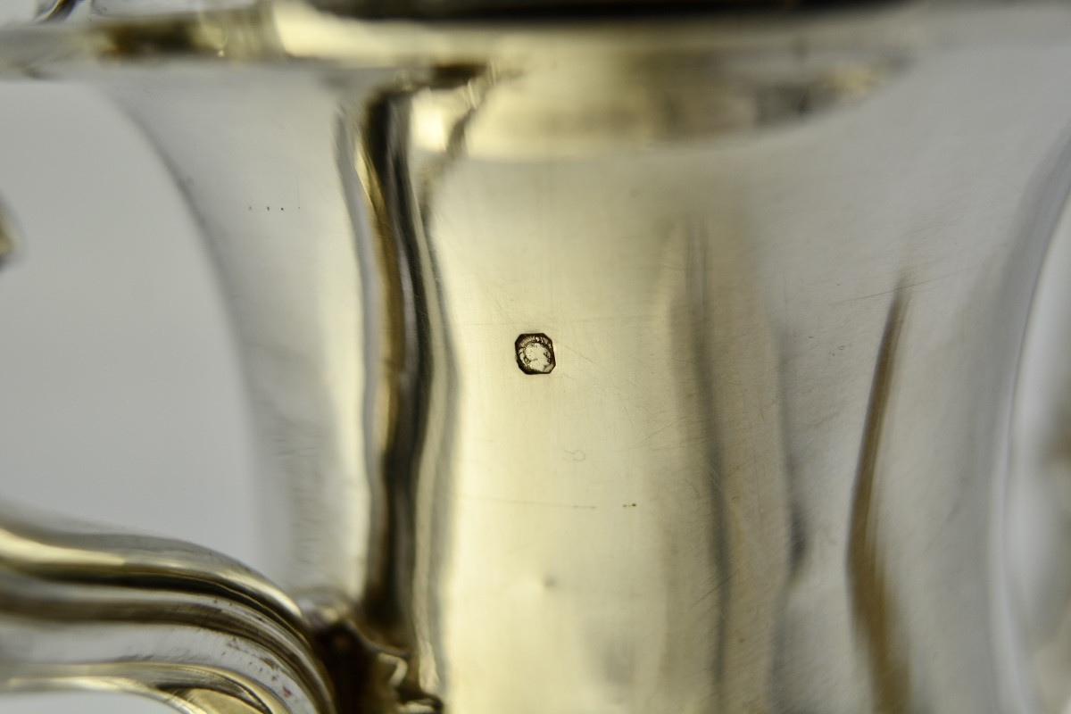 Théière en argent , France vers 1900 Debain Orfèvre -photo-6