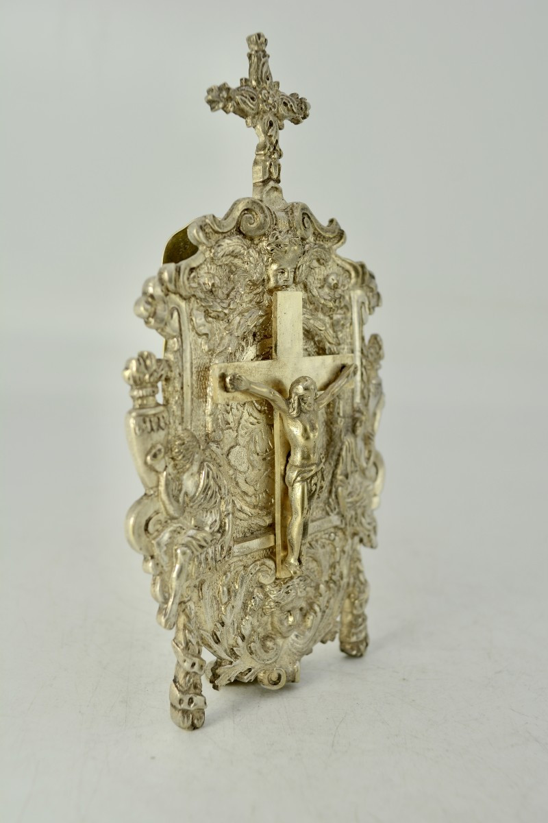 Baiser de Paix , bronze argenté, France Vers 1840-photo-2