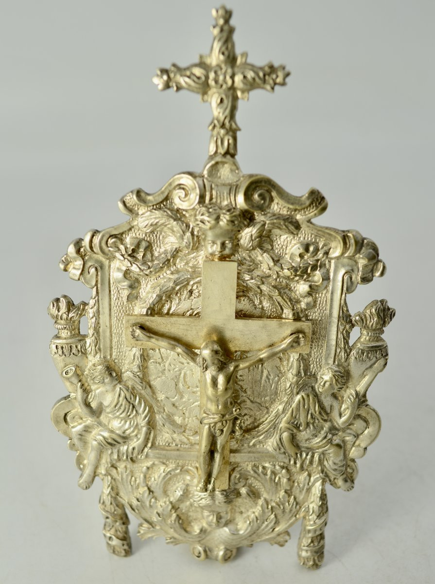 Baiser de Paix , bronze argenté, France Vers 1840-photo-6
