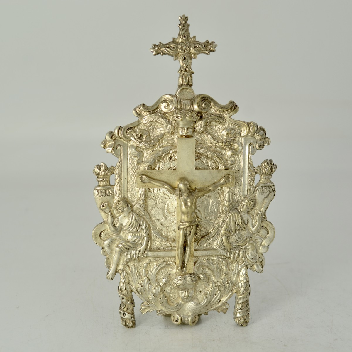 Baiser de Paix , bronze argenté, France Vers 1840-photo-7