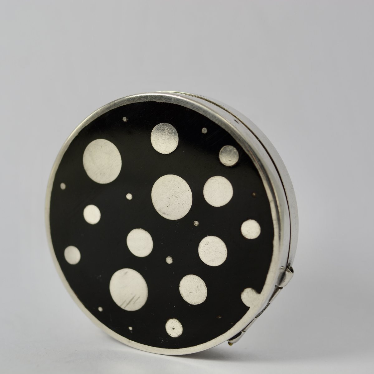 Silver Powder Compact/watch, France, Early 20th Century-photo-6