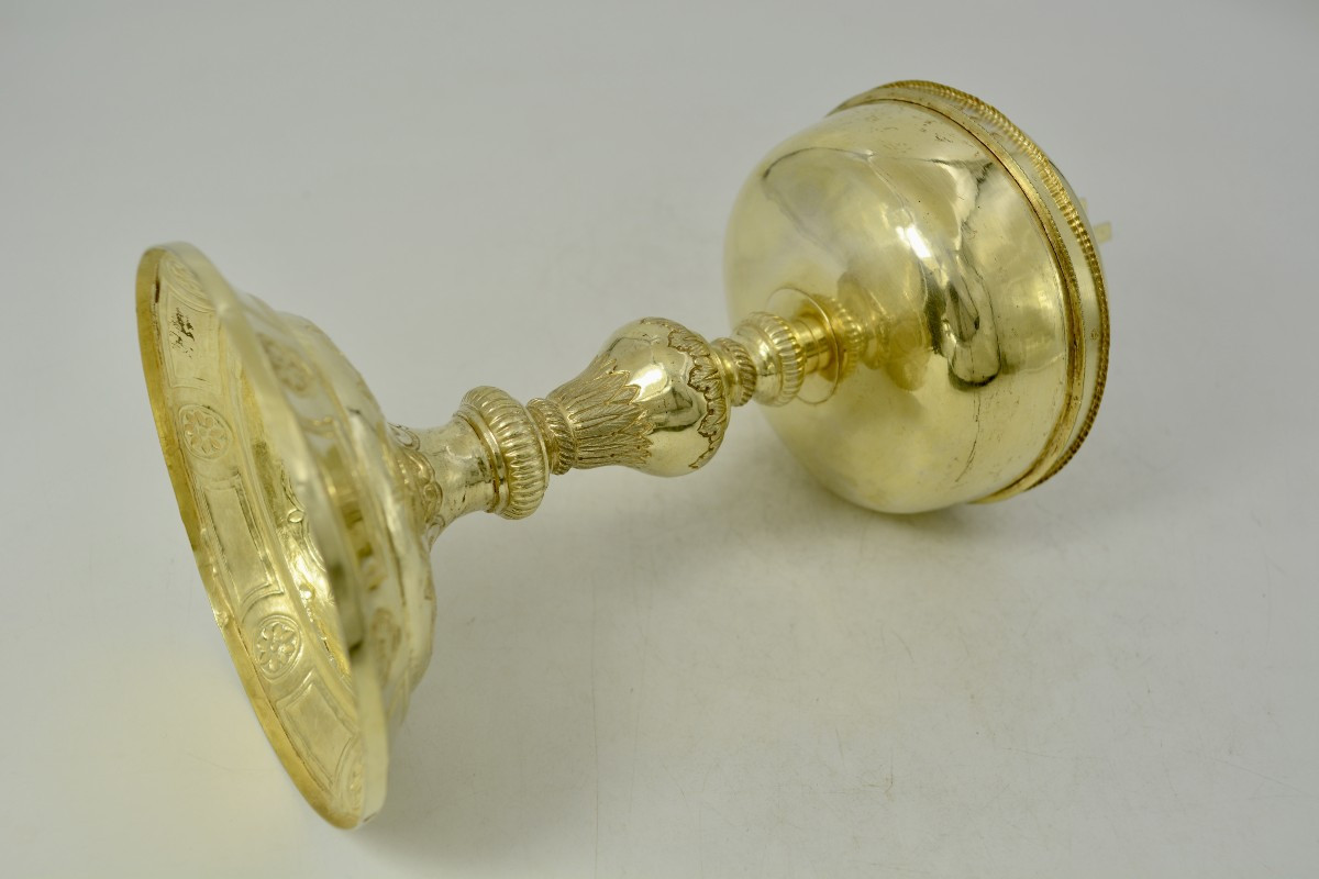 Gilt Silver Ciborium, France Circa 1820, City Of Pau-photo-4
