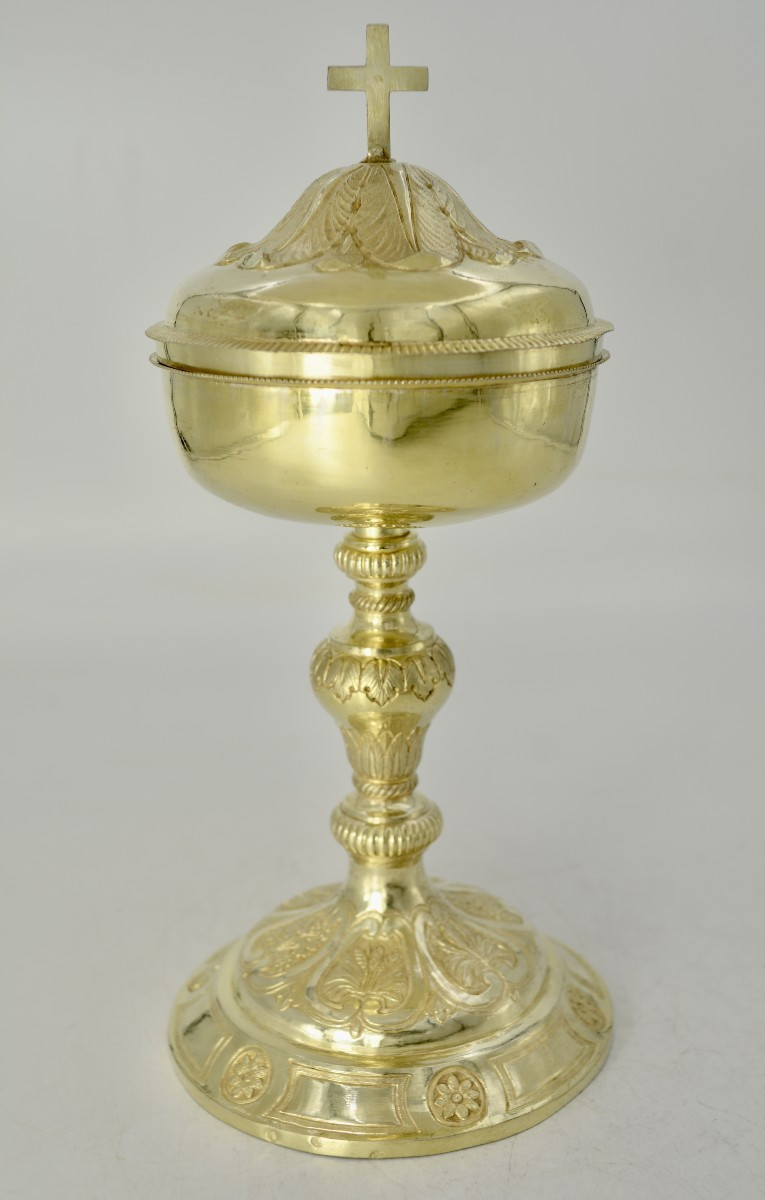 Gilt Silver Ciborium, France Circa 1820, City Of Pau