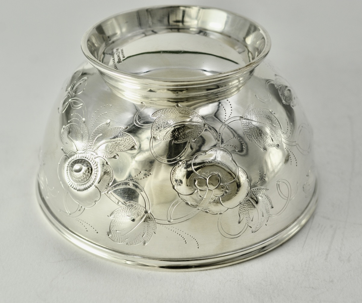 Silver Bowl (art Nouveau, Usa, Circa 1900)-photo-3