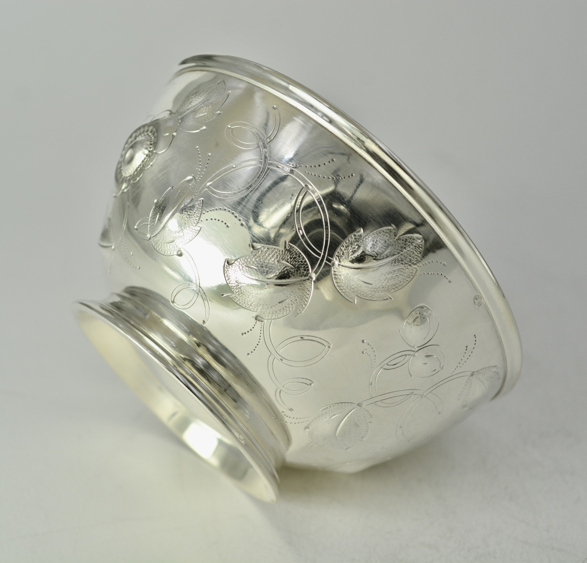 Silver Bowl (art Nouveau, Usa, Circa 1900)-photo-4