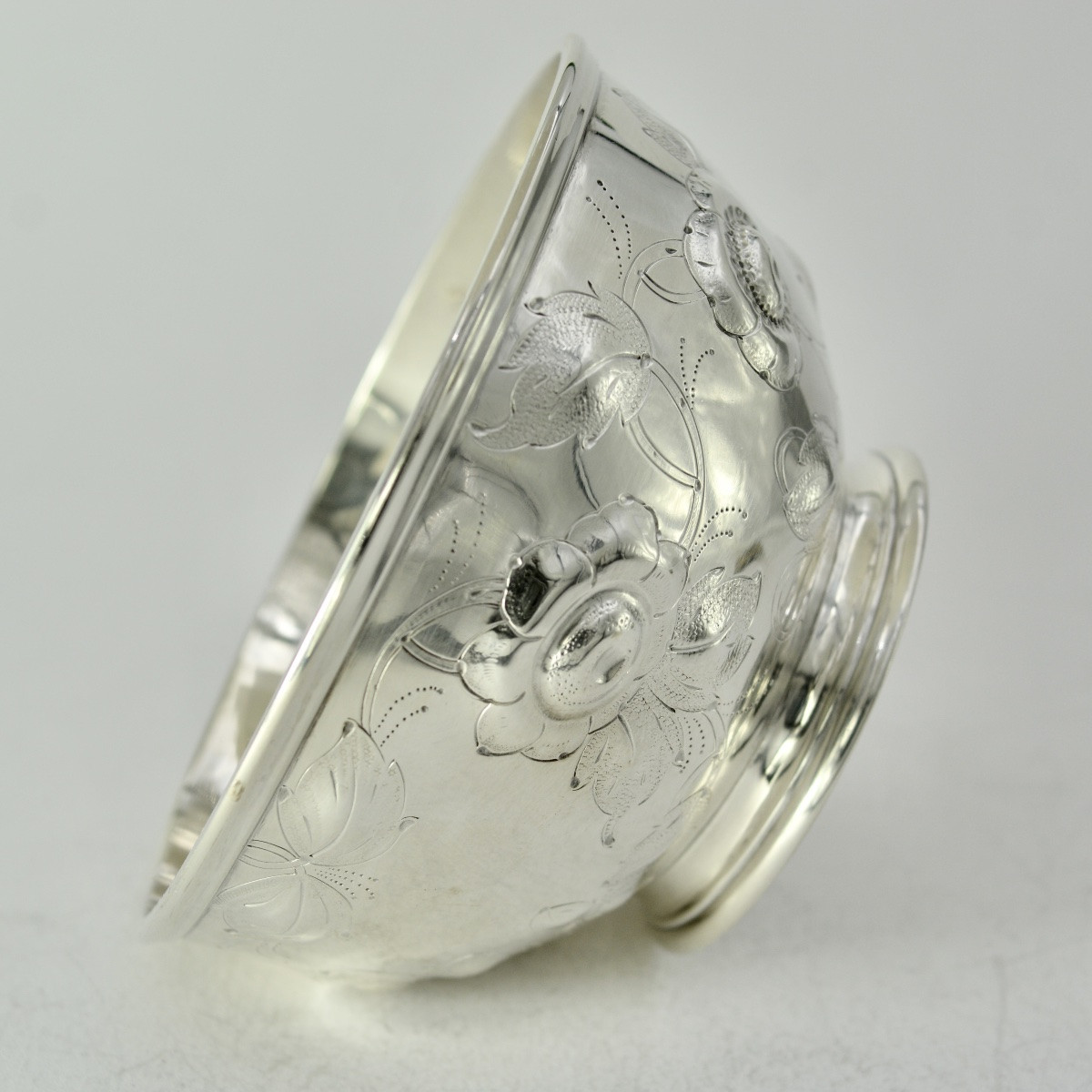 Silver Bowl (art Nouveau, Usa, Circa 1900)-photo-2