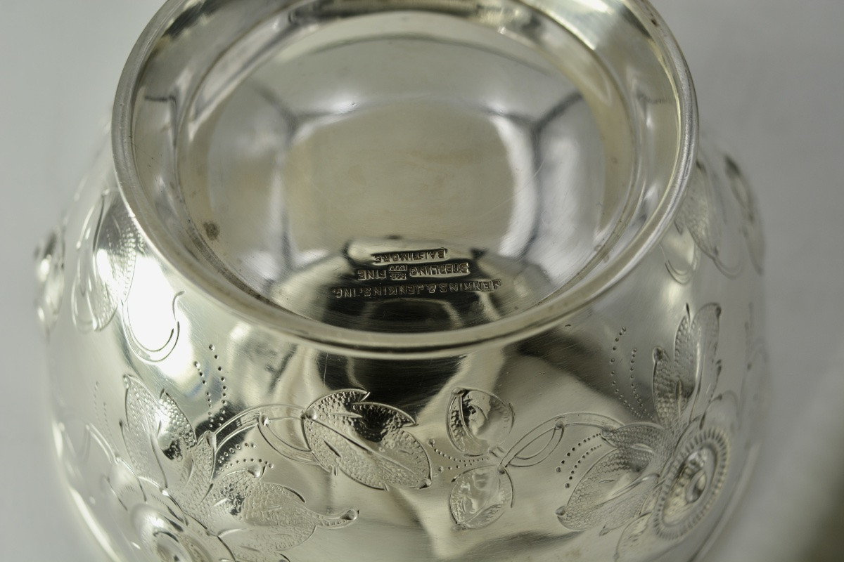 Silver Bowl (art Nouveau, Usa, Circa 1900)-photo-6