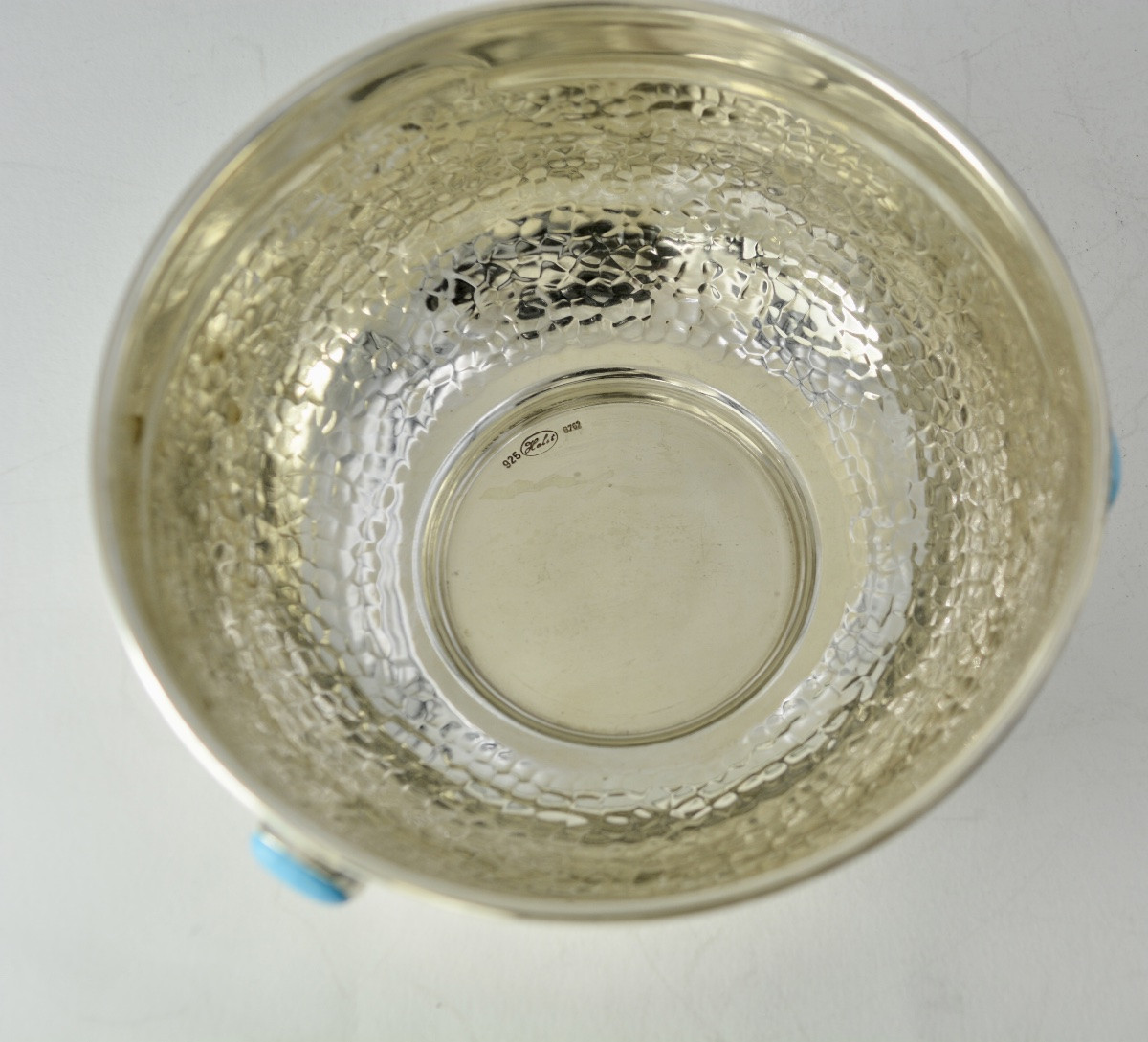 Coupe en argent martelé (Italie, XXe siècle)-photo-8