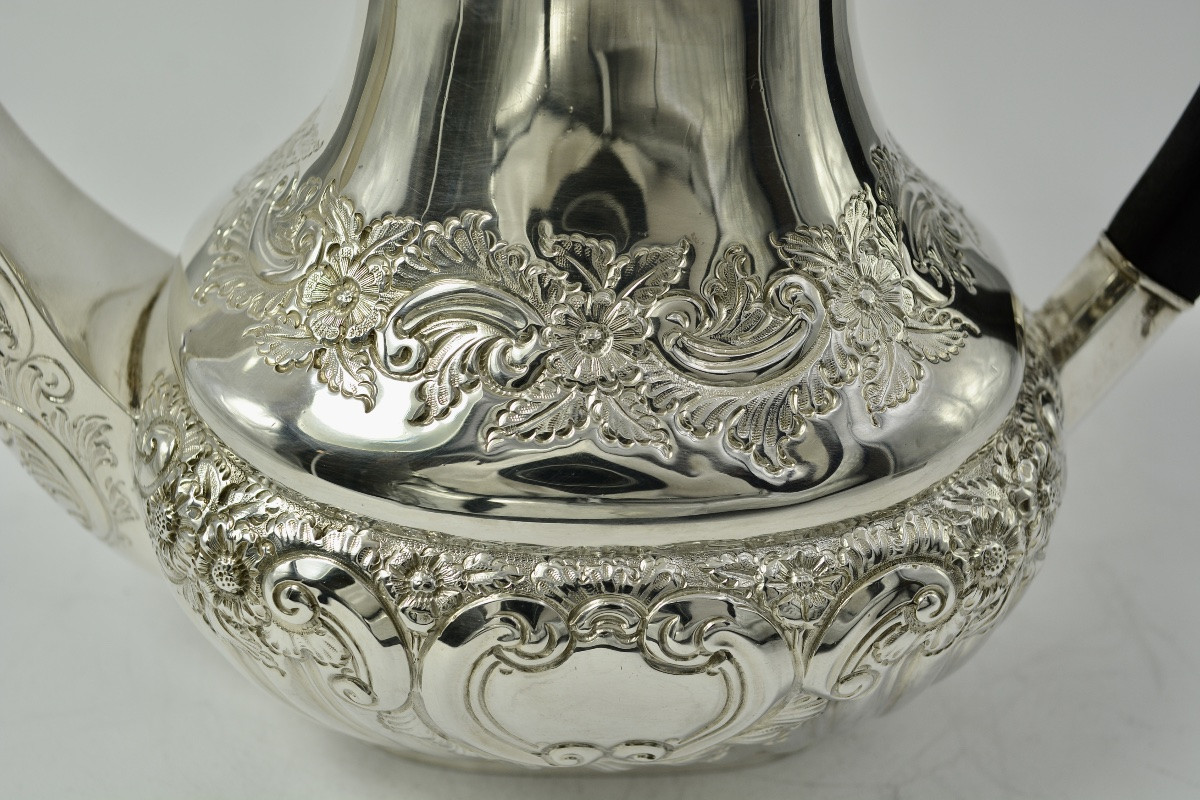 English Silver Teapot, Sheffield Circa 1898-photo-7