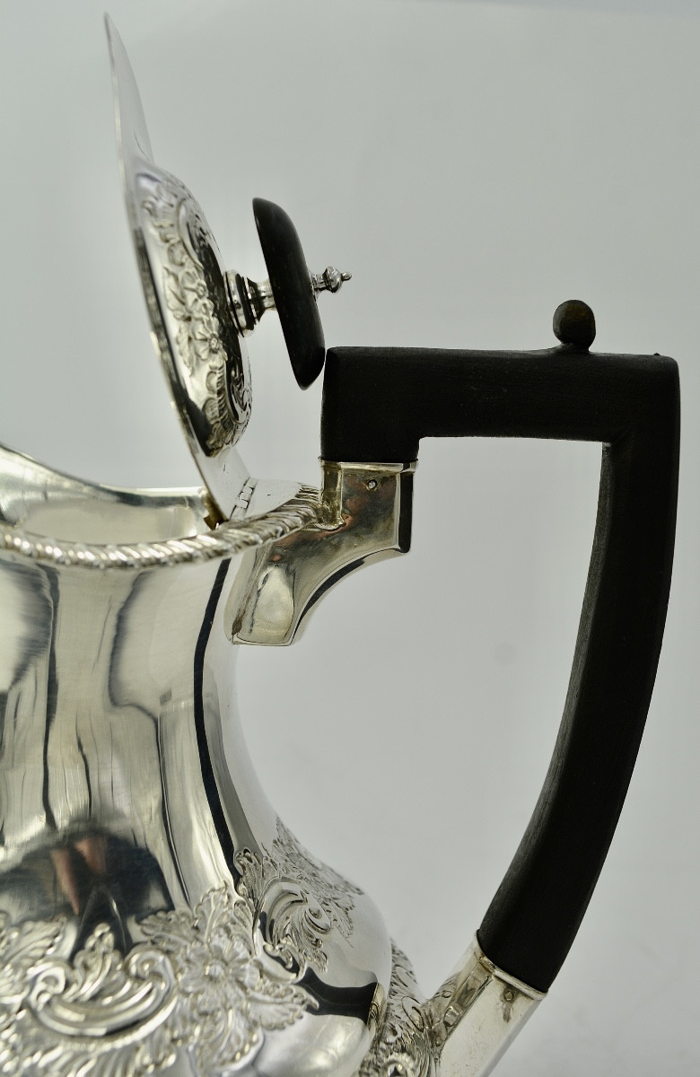 English Silver Teapot, Sheffield Circa 1898-photo-8