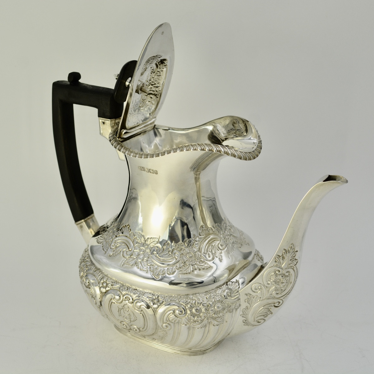 English Silver Teapot, Sheffield Circa 1898