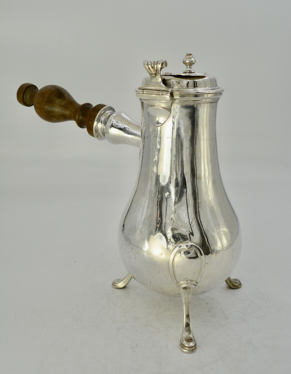 Chocolatière en argent France XVIIIeme siècle, Paris vers 1775-photo-2