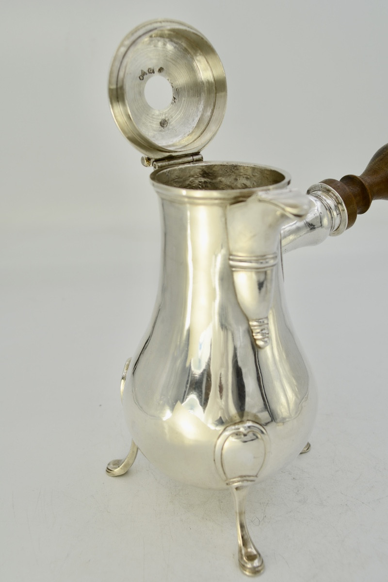 Chocolatière en argent France XVIIIeme siècle, Paris vers 1775-photo-8