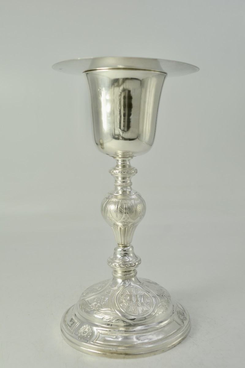 Chalice, Patene Coffre, France Circa 1850-photo-4