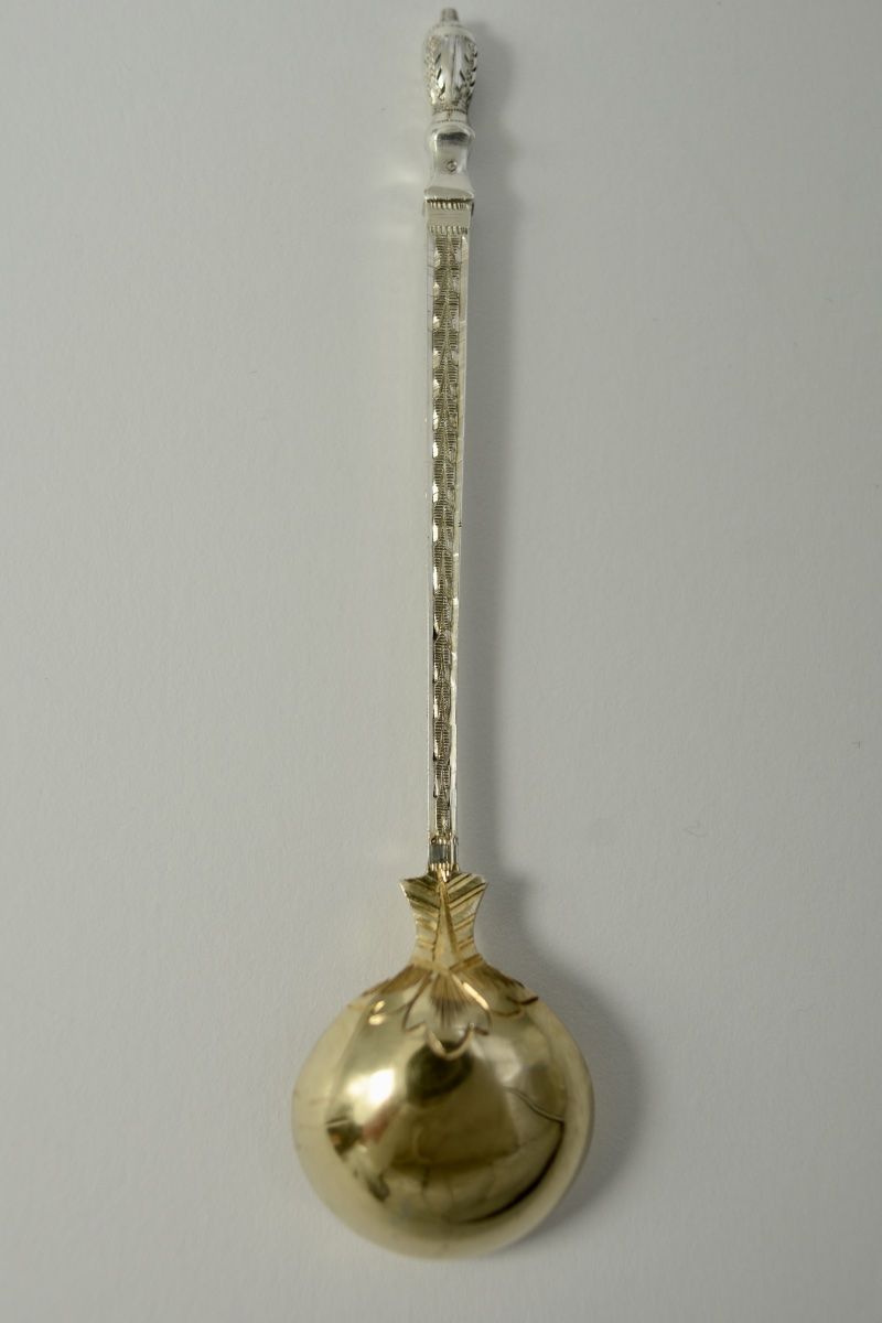 Cuillere à moutard en argent France  vers 1900-photo-3