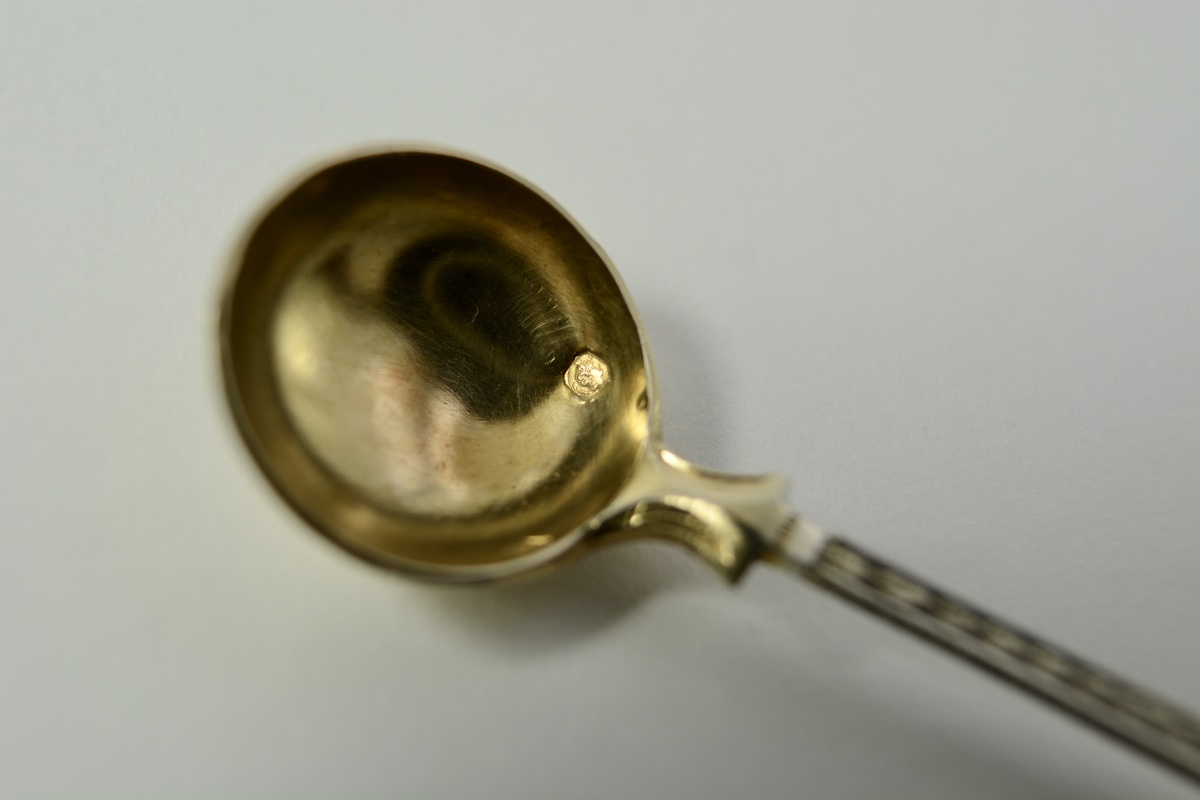 Cuillere à moutard en argent France  vers 1900-photo-4