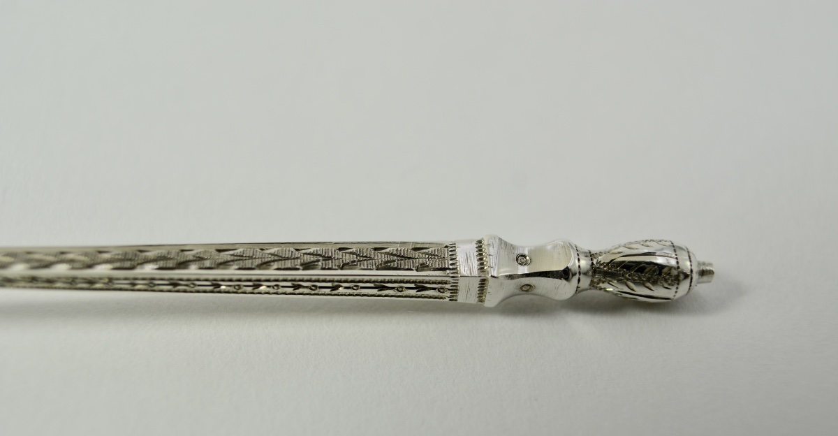Cuillere à moutard en argent France  vers 1900-photo-1