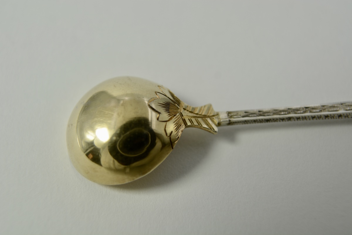 Cuillere à moutard en argent France  vers 1900-photo-3