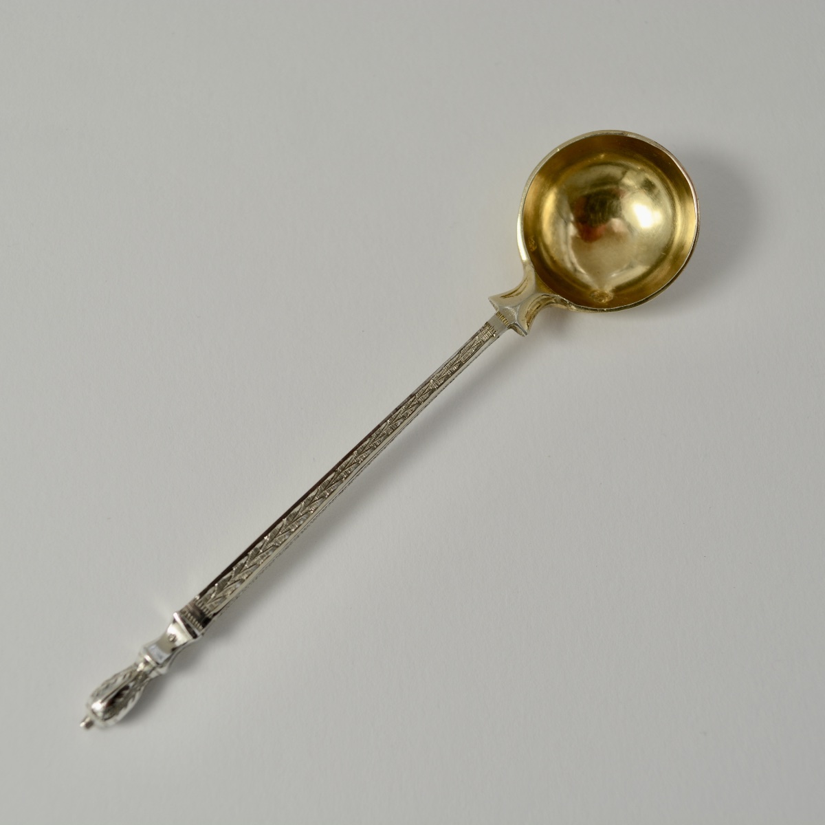 Cuillere à moutard en argent France  vers 1900-photo-4