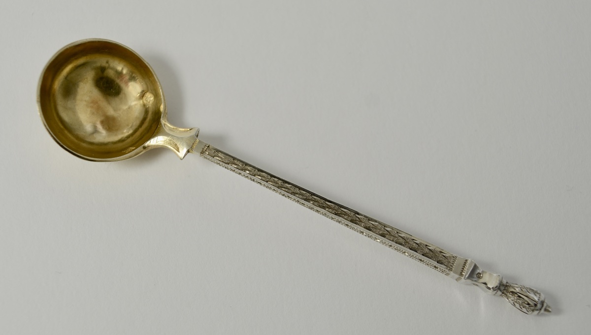 Cuillere à moutard en argent France  vers 1900-photo-5