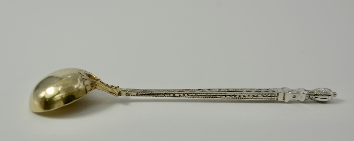 Cuillere à moutard en argent France  vers 1900