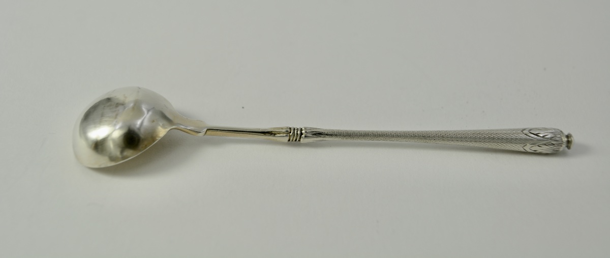 Cuillere à moutard en argent France  vers 1900-photo-2