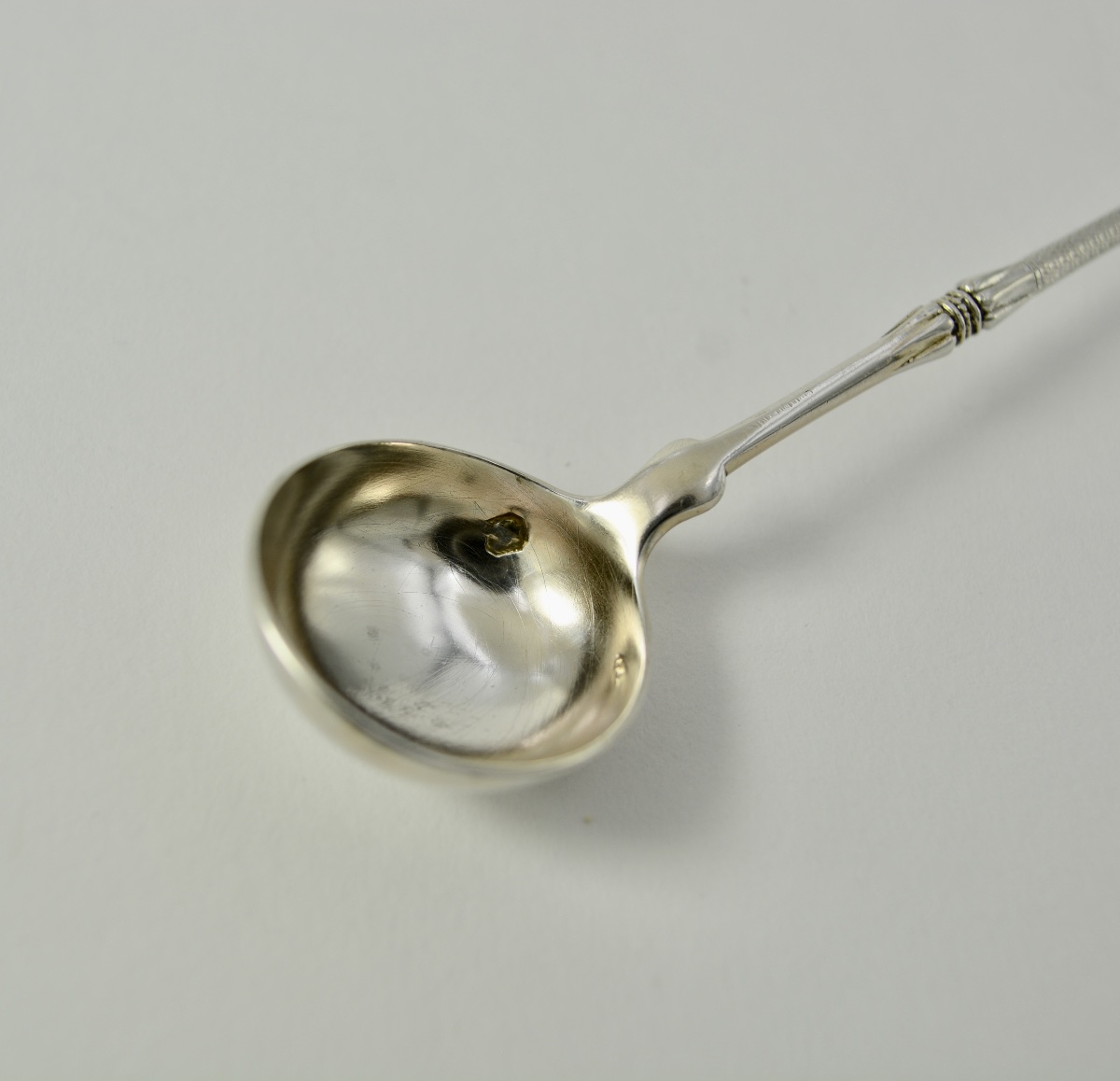 Cuillere à moutard en argent France  vers 1900-photo-3