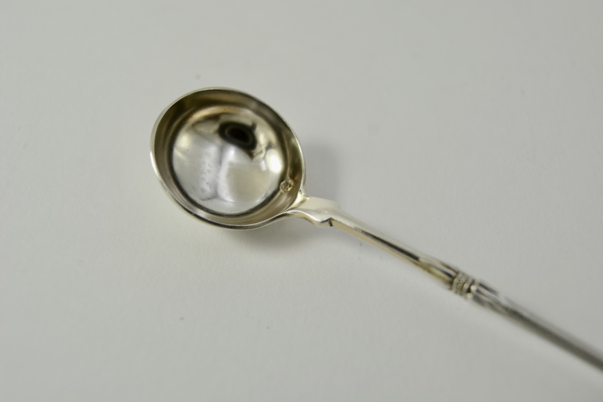 Cuillere à moutard en argent France  vers 1900-photo-4